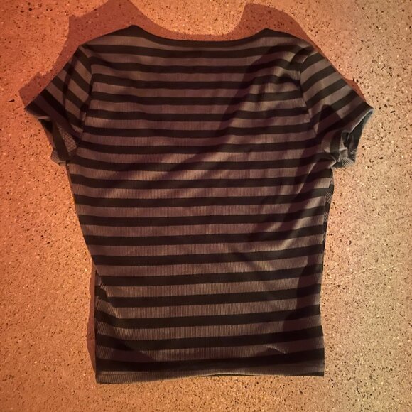 Blue striped hollister t-shirt, xxs - Picture 2 of 4
